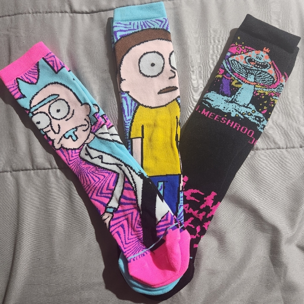 Rick and Morty Colorful Men's Socks